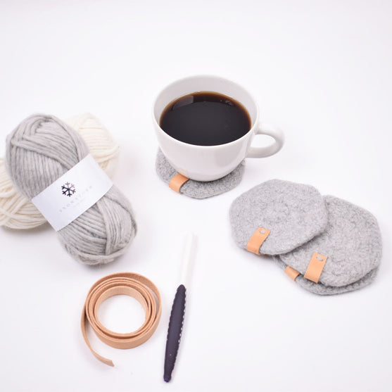 

Gefilzte Tassenuntersetzer
3