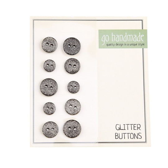 Glitzer Knöpfe - Go Handmade