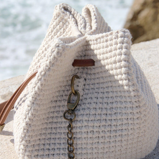 Bucket Bag mit PU-Lederboden