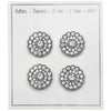 

Glitzerknöpfe - Kleine Steine - Silber - 4 Stk. - Go Handmade
3