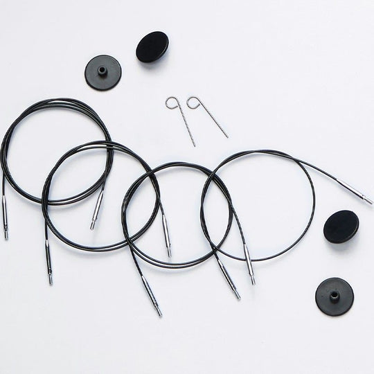 Swivel Seile - Black - KnitPro