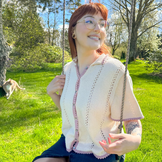 

Wisteria - Kurzarmpullover
2