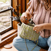 

Vitreous - Tasche aus Puffmaschen
7