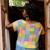 

Suncatcher - T-Shirt mit Karree-Ausschnitt und Intarsien
6