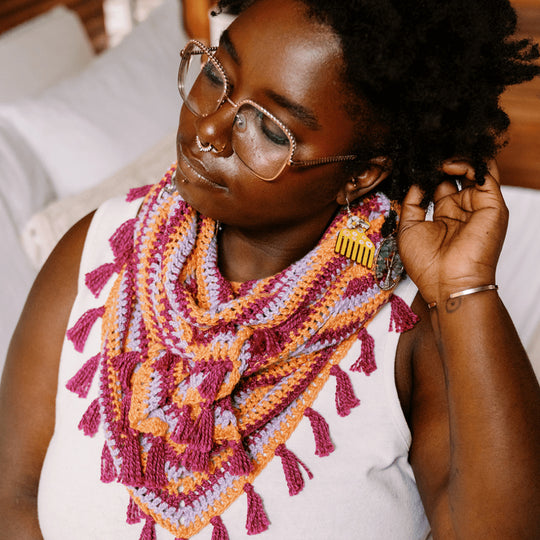 Confetti Glass - Dreieckstuch