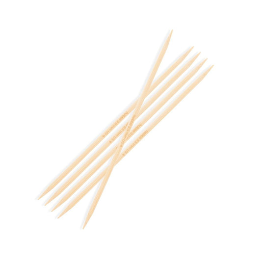 Bamboo Strumpfstricknadeln - 15 cm - Hobbii