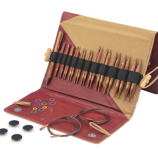 Ginger Regal - Kurze Austauschbare Rundstricknadeln im Set - Birke - KnitPro