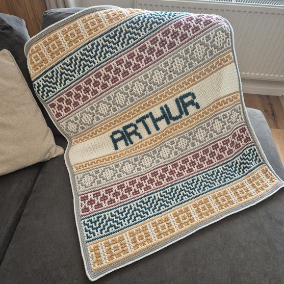 

Lullaby Name Mosaic - Personalisierte Babydecke
2