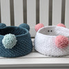

Teddy Basket mit PU-Lederboden
3
