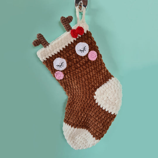 Rentier Weihnachtssocke