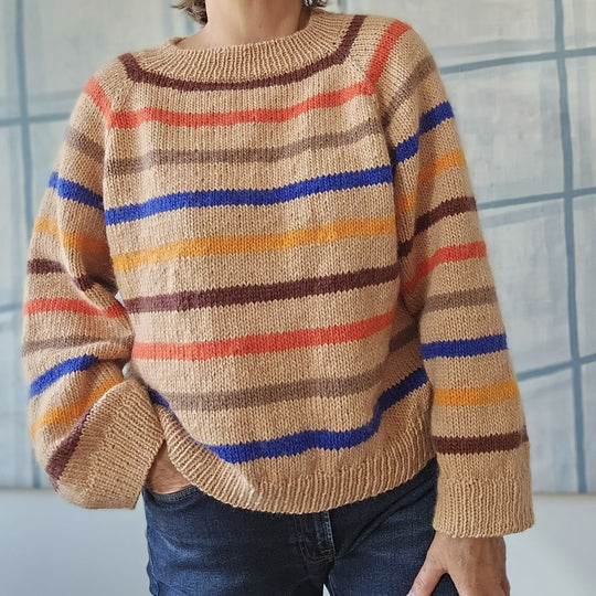 Vandrette Linjer - Pullover