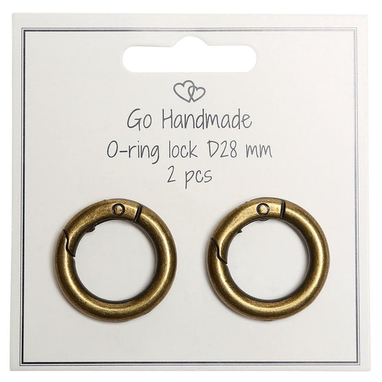 

O-Ring-Verschluss - Rund - 28 mm - Go Handmade
1