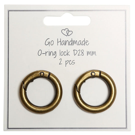 O-Ring-Verschluss - Rund - 28 mm - Go Handmade