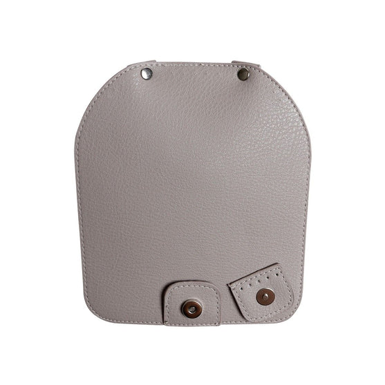 

Taschenklappe mit Magnetknopf - Beige/Silber - Go Handmade
5