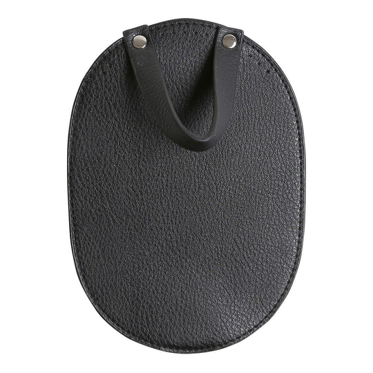 Taschenklappe für Metallverschluss - Schwarz/Silber - Go Handmade