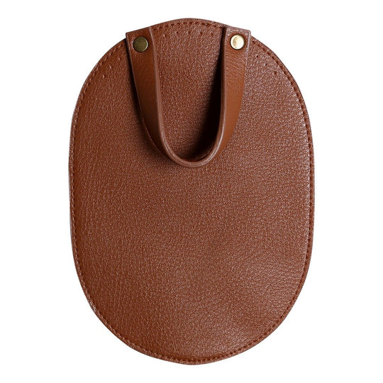 Taschenklappe für Metallverschluss - Braun/Bronze - Go Handmade