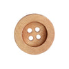 

Holzknöpfe - Round Groove - Hell - Go Handmade
2