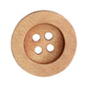 

Holzknöpfe - Round Groove - Hell - Go Handmade
3
