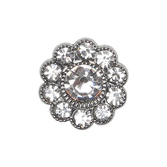 

Glitzerknöpfe - Große Steine - Silber - 4 Stk.. - Go Handmade
9