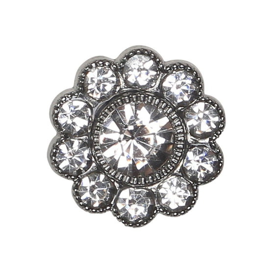 

Glitzerknöpfe - Große Steine - Silber - 4 Stk.. - Go Handmade
1