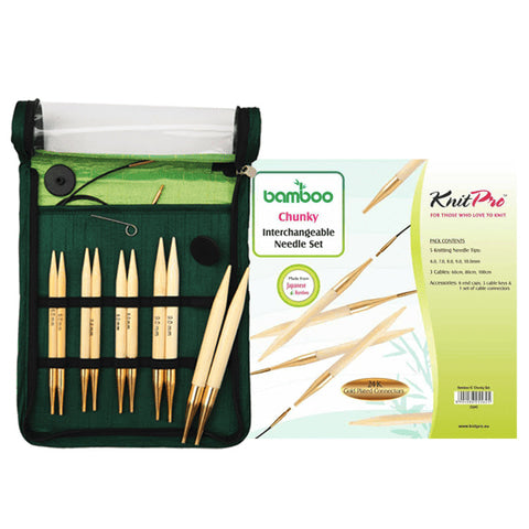 

Bamboo Austauschbare Rundstricknadel Set Chunky - KnitPro
1