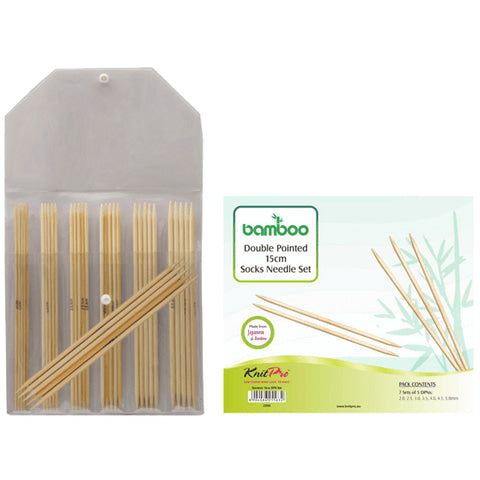 Bamboo Strumpfstricknadel Set - KnitPro
