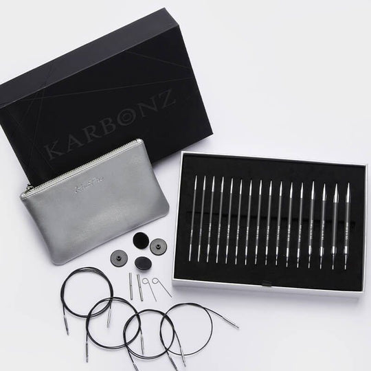 Karbonz austauschbares Rundstricknadel-Set - KnitPro