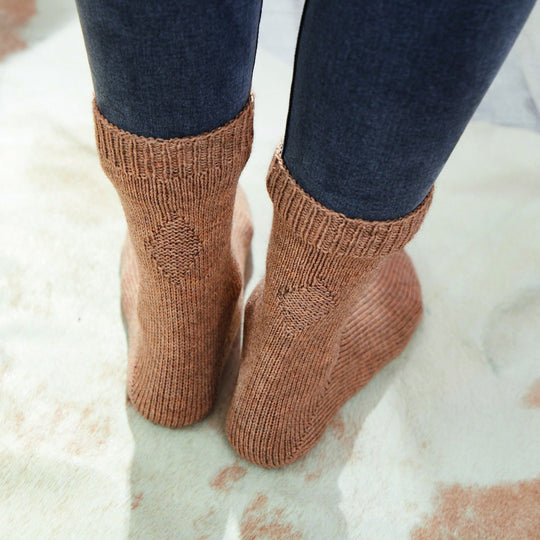 Socken mit Rauten