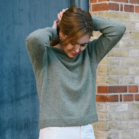 

Mette Tweed - Topdown Pullover
2