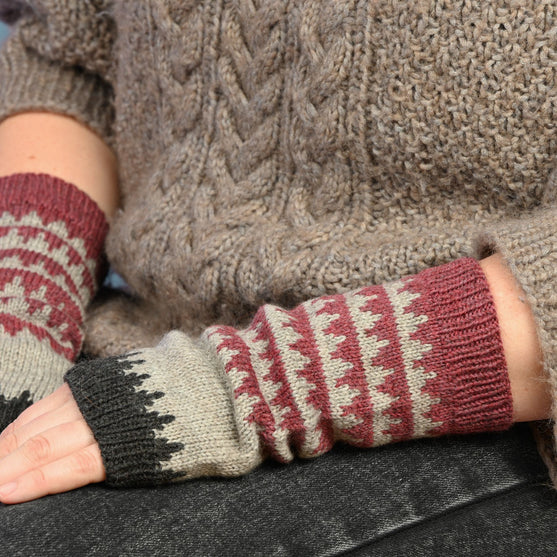 

Handstulpen im Jacquardmuster
6