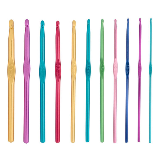 

Alu Häkelnadel Set - 11 Größen - Hobbii
1