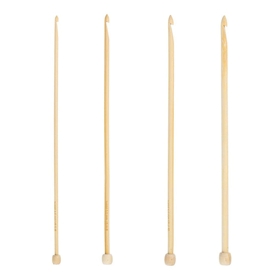 Tunesisches Häkelnadel-Set aus Bambus – 25 cm - Hobbii