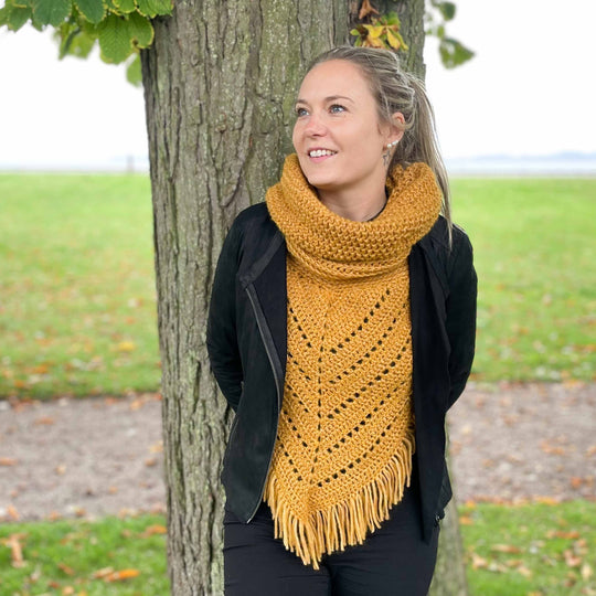 Diva - Tørklæde med krave