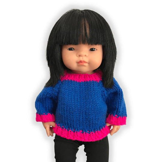 Miniland Puppenpullover - Stricken
