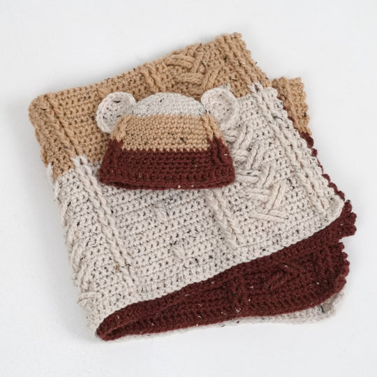 Happy Bear - Babydecke und Beanie