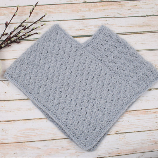 Winter Shells Poncho - Kinder - Evergreen