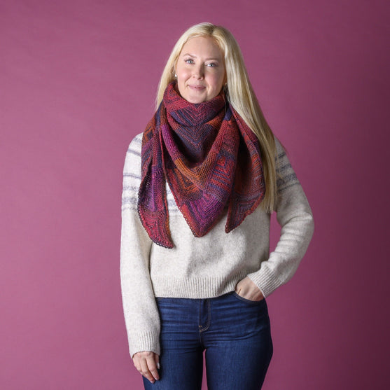 

Granat - Domino Schal
1