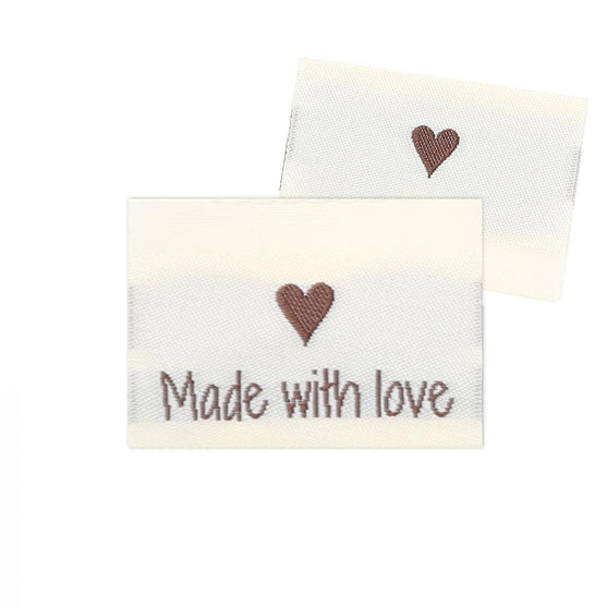 

10 Labels - Made with love - 1 Herz - 3.5 cm - Go Handmade
1