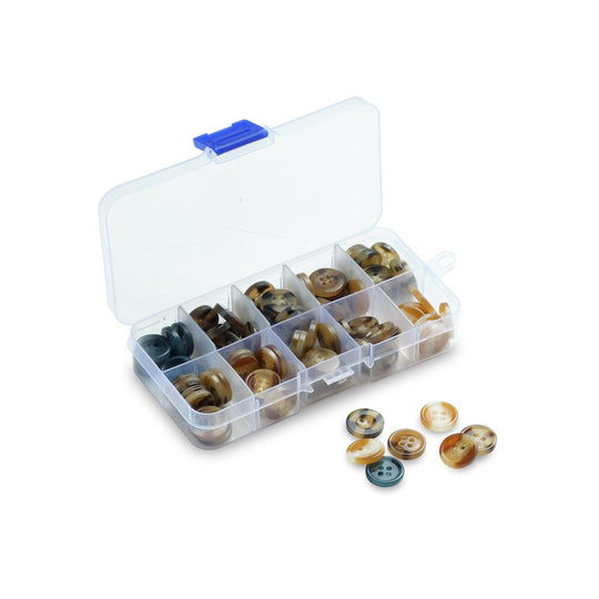 Knöpfe in einer Box - Braun - Hobbii