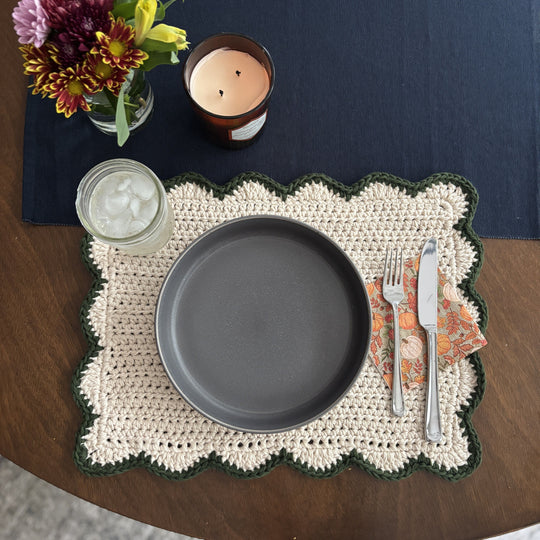 Scallops - Rechteckiges Tischset