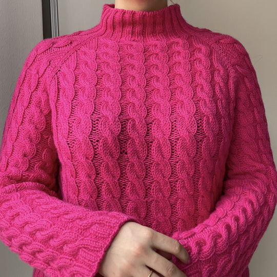 Easy Cable Sweater - Pullover
