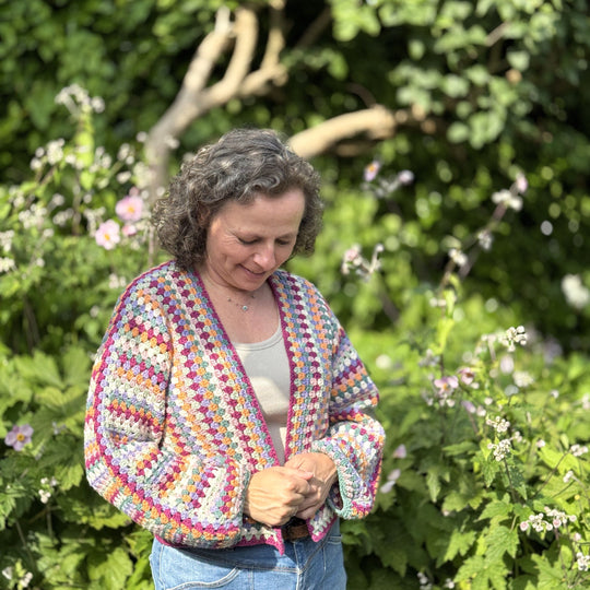 Oh So Colorful Granny - Strickjacke