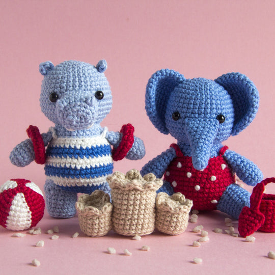 Elephant and Hippo - Sommer Set