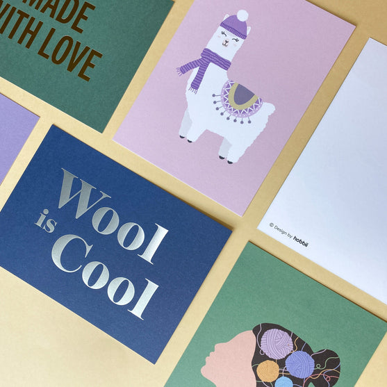 

Postkarten - 6 Stk - Wool Is Cool - Hobbii
5