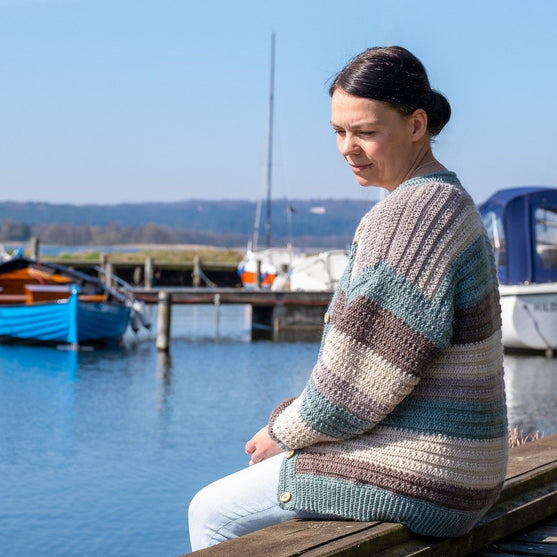 

Comfy Stripie Cardi - Jacke
1