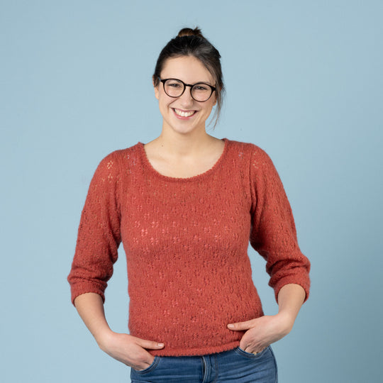 Martha - Pullover mit Lochmuster