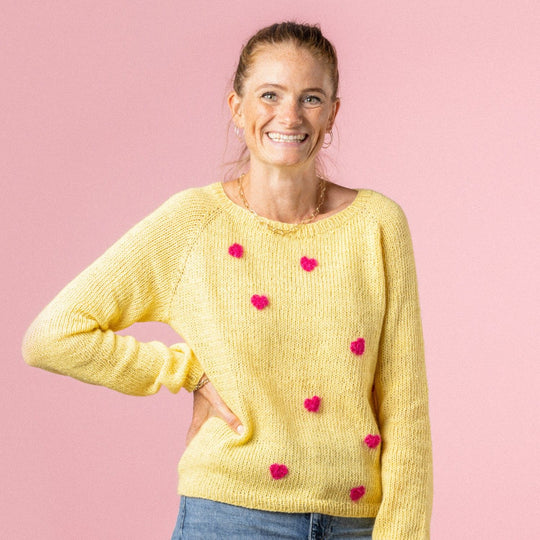 Pink Heart - Pulli - Pink Collection