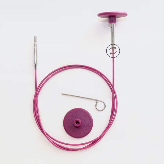 Swivel Seile - Purple - KnitPro