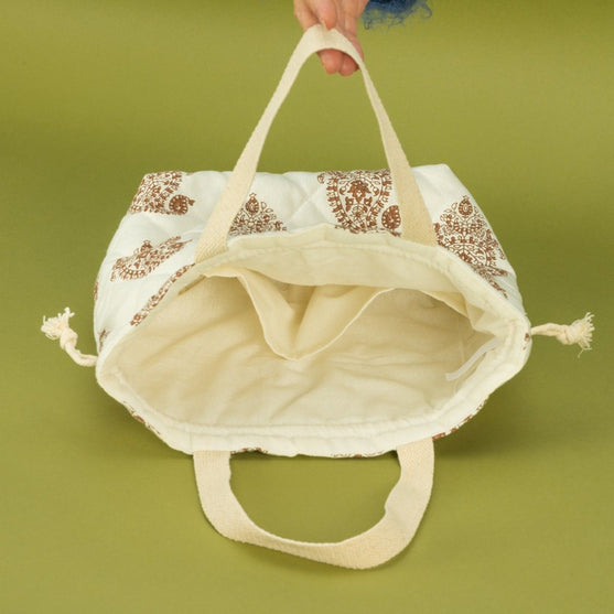 

Gesteppte Projekttasche mit Kordelzugverschluss - Hobbii
4