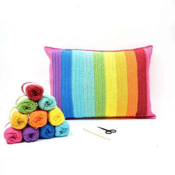 

Rainbow Stripes Kissen
1